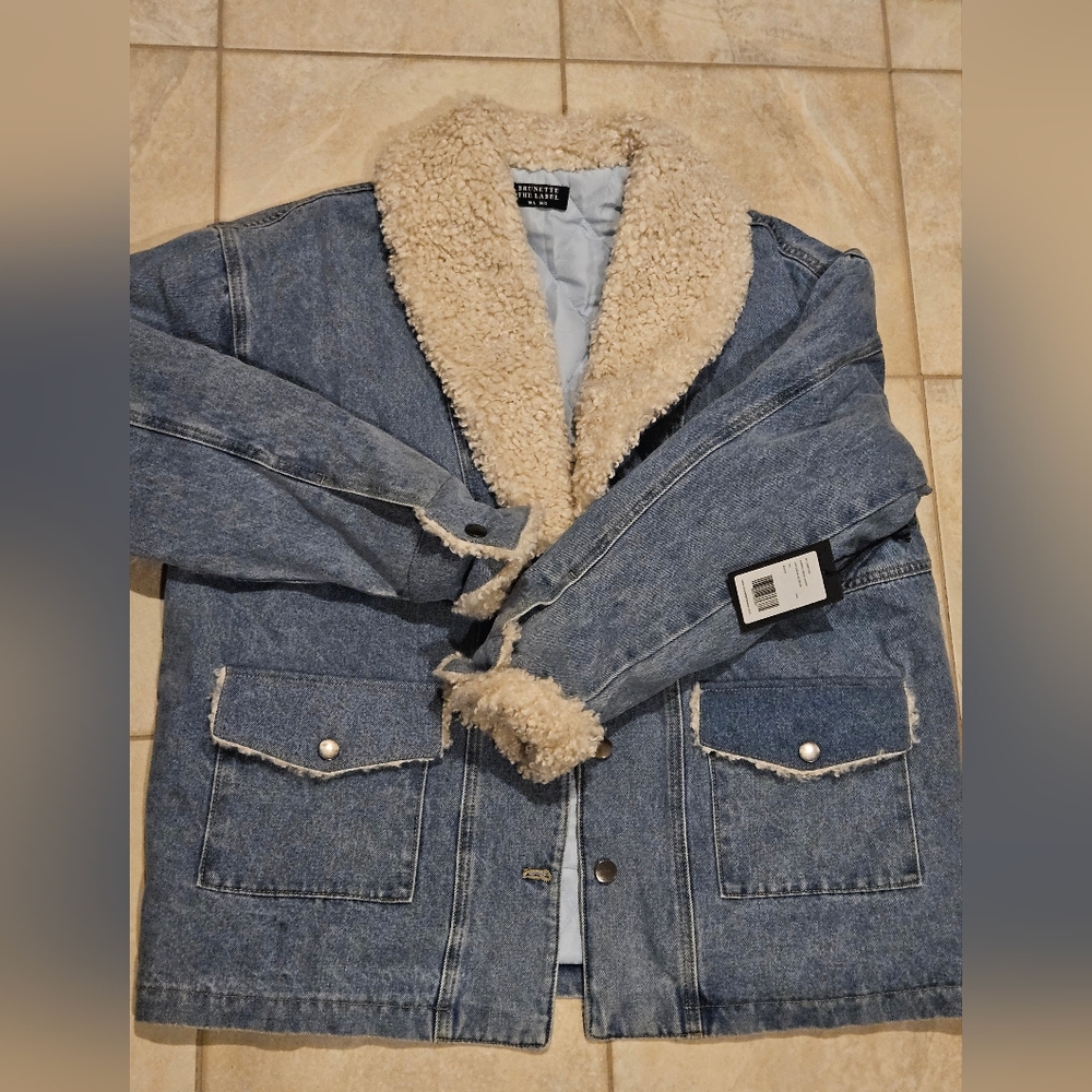 Women's Denim Sherpa Jacket